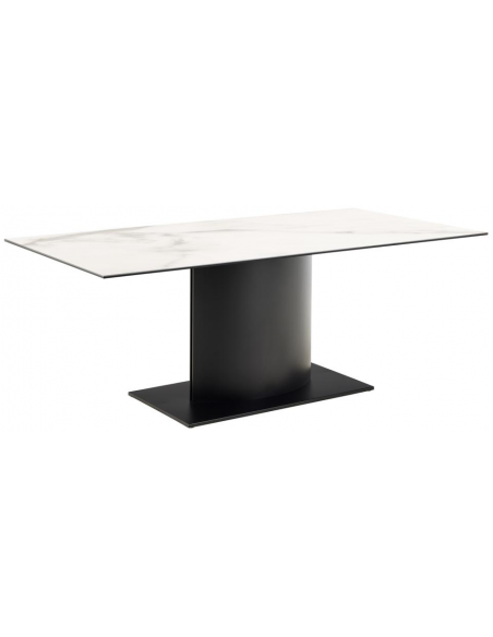 Spisebord aflangt keramik keramisk bordplade moderne design marmor