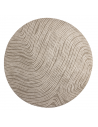 MELLE Rundt tæppe i polyester Ø200 cm - Beige