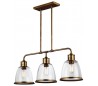 Hobson Loftlampe 91,4 x 24 cm 3 x E27 - Aldret messing