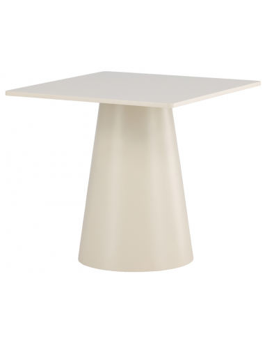 LANZ Firkantet spisebord i mdf H75 x B80 x D80 cm - Beige