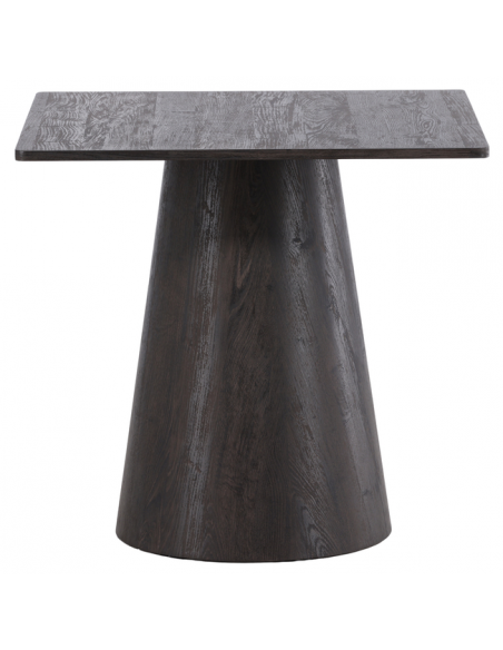 firkantet firekantet kvadratisk spisebord i moderne design brun træ