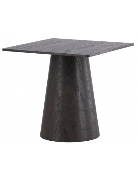 firkantet firekantet kvadratisk spisebord i moderne design brun træ