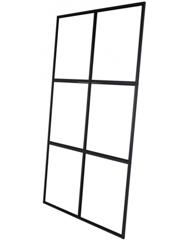 skillevæg industrivæg væg glasvæg rumdeler sort design glas new york