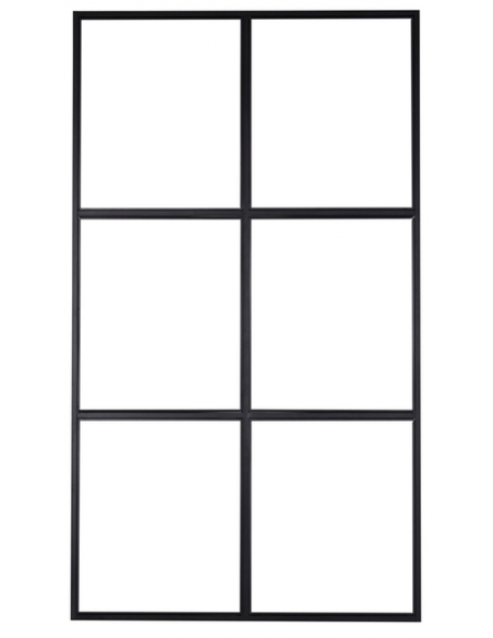 skillevæg industrivæg væg glasvæg rumdeler sort design glas new york