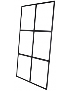 skillevæg industrivæg væg glasvæg rumdeler sort design glas new york