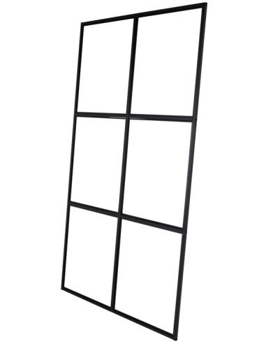 skillevæg industrivæg væg glasvæg rumdeler sort design glas new york