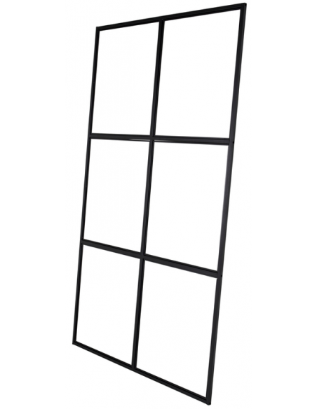 skillevæg industrivæg væg glasvæg rumdeler sort design glas new york