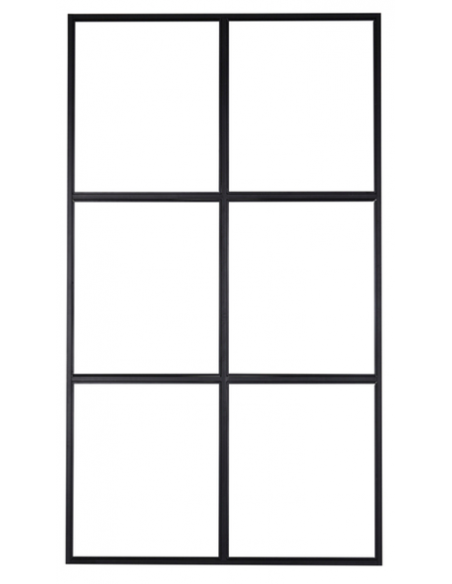 skillevæg industrivæg væg glasvæg rumdeler sort design glas new york