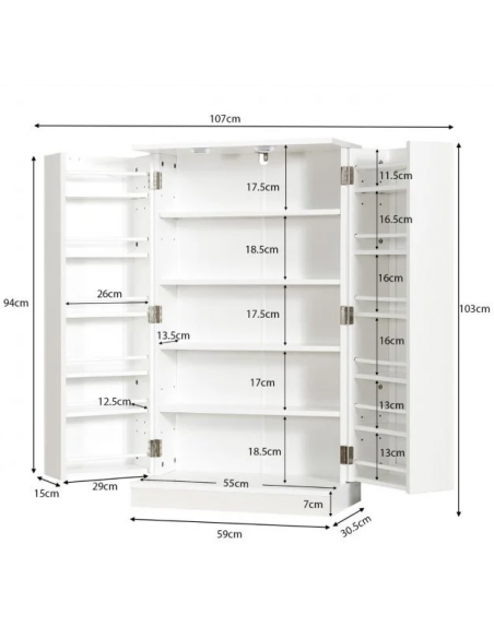 forråd forrådskabinet kabinet skab forrådsskab køkkenskab vitrineskab vitrine