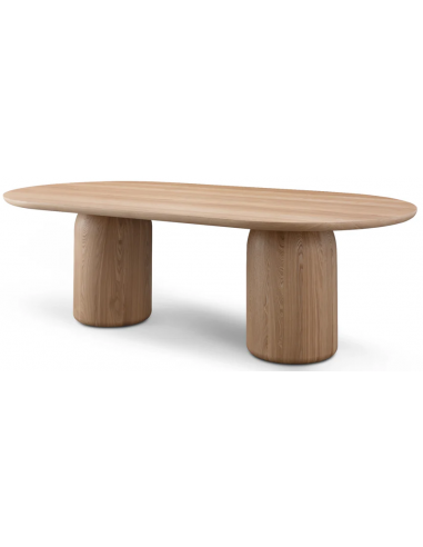 ovalt spisebord egetræ eg ovale spiseborde moderne design