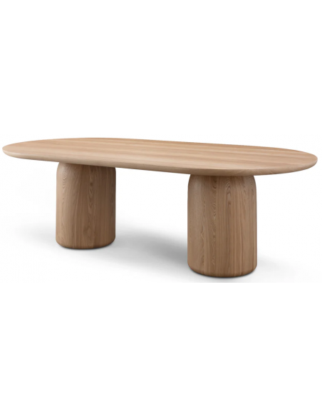 ovalt spisebord egetræ eg ovale spiseborde moderne design