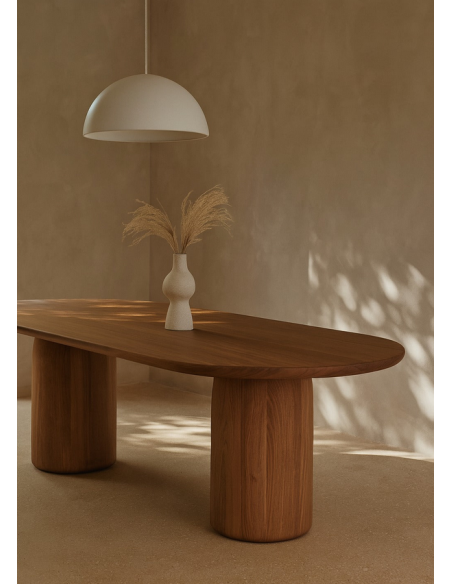 ovalt spisebord egetræ eg valnød ovale spiseborde moderne design