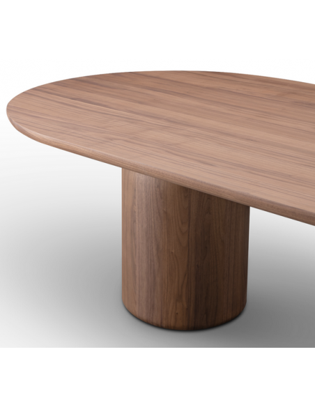 ovalt spisebord egetræ eg valnød ovale spiseborde moderne design