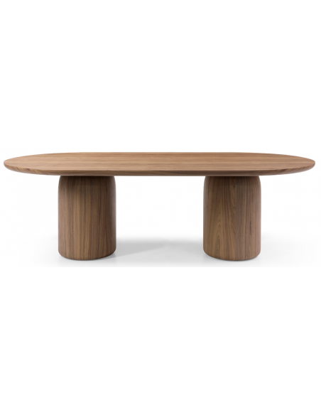 ovalt spisebord egetræ eg ovale spiseborde moderne design valnød