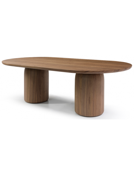 ovalt spisebord egetræ eg ovale spiseborde moderne design valnød