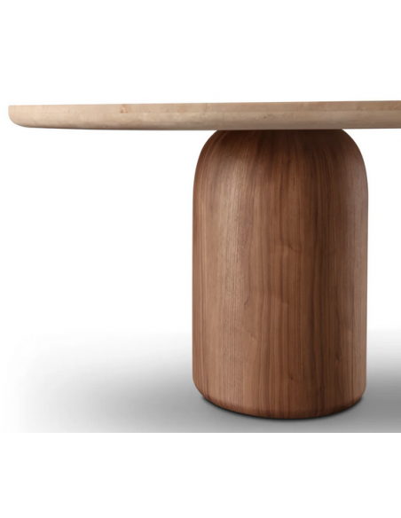 ovalt spisebord egetræ eg ovale spiseborde moderne design valnød sten travertin marmor