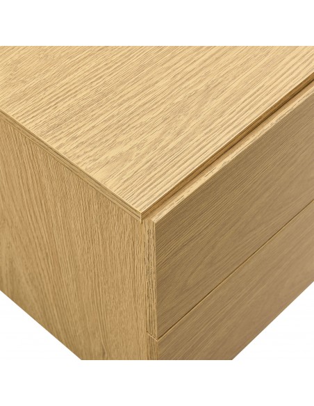 væghængt sengebord natbord vægmontering træ