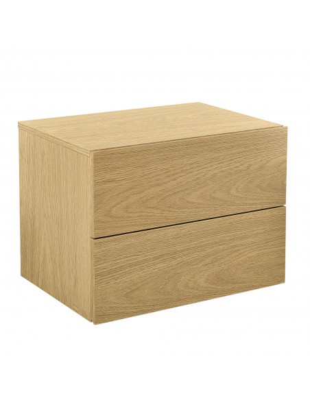 væghængt sengebord natbord vægmontering træ