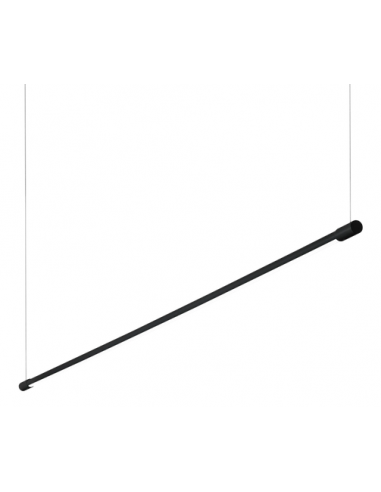 langbordspendel moderne design køkken spisebord led sort