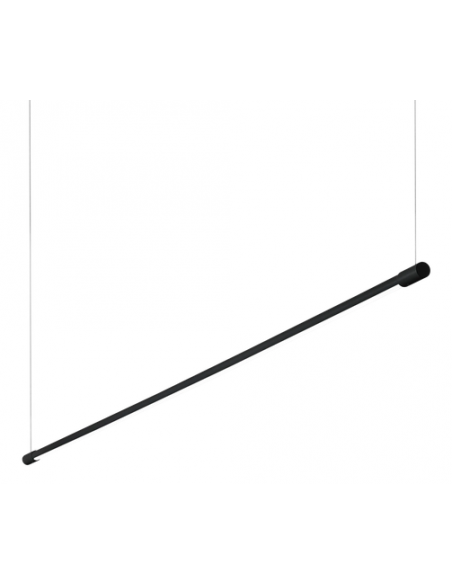 langbordspendel moderne design køkken spisebord led sort