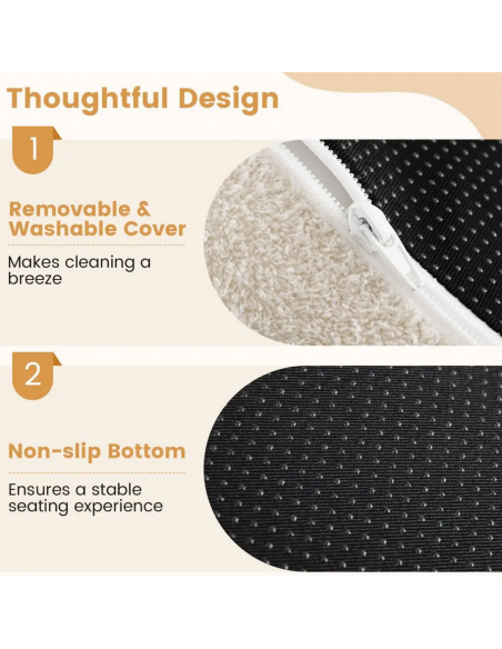 lænestol moderne design stof teddy plys billig beige børneværelse børnestol