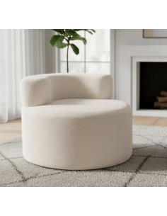 lænestol moderne design stof teddy plys billig beige børneværelse børnestol 2