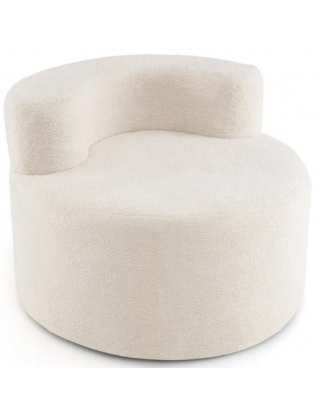 lænestol moderne design stof teddy plys billig beige børneværelse børnestol