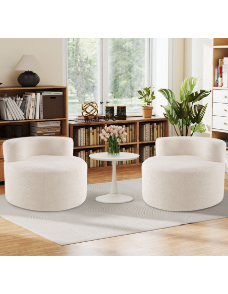 lænestol moderne design stof teddy plys billig beige børneværelse børnestol