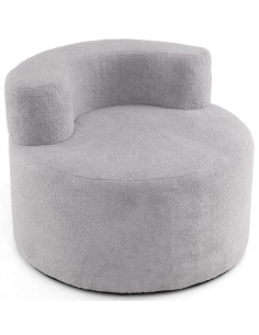 lænestol moderne design stof teddy plys billig grå børneværelse børnestol