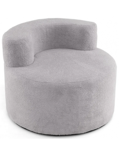 lænestol moderne design stof teddy plys billig grå børneværelse børnestol