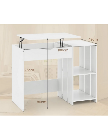 hæve sænke skrivebord højdejusterbart justerbart højde computerbord kontormøbler børn børneværelse