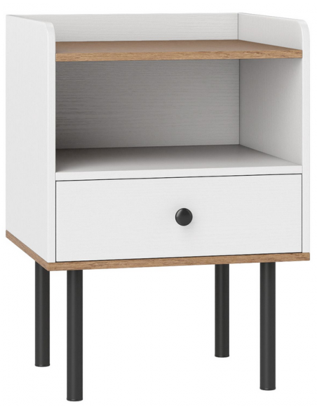 sengebord natbord soveværelse billig opbevaring hvid