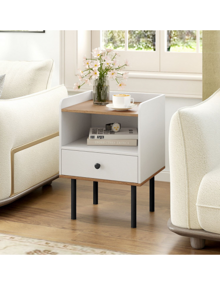 sengebord natbord soveværelse billig opbevaring hvid