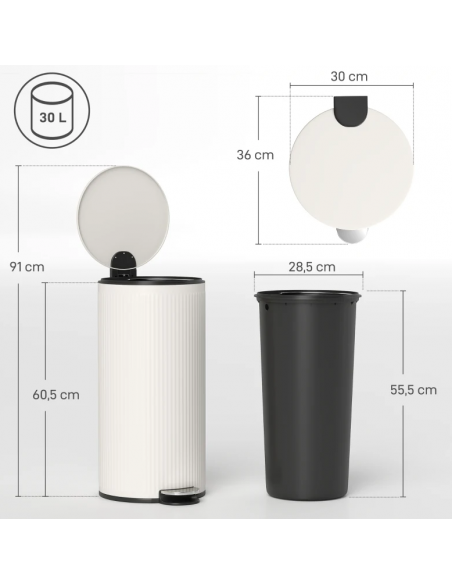 affaldsspand pedalspand køkken værksted sensor batteri håndfri berøringsfri