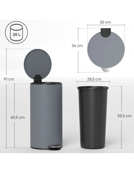 affaldsspand pedalspand køkken værksted sensor batteri håndfri berøringsfri