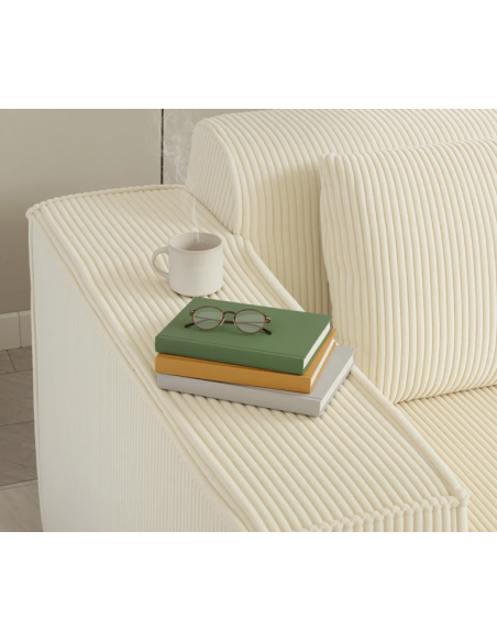 sofa moderne design stof 2 3 personer billig beige buet børnesofa børneværelse