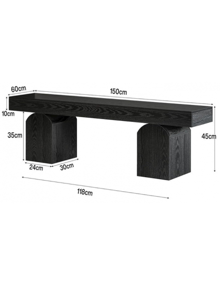 bænk entre garderobe soveværelse moderne design spisebænk træ