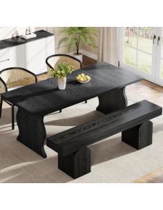 bænk entre garderobe soveværelse moderne design spisebænk træ 2