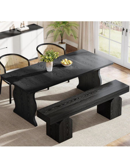 bænk entre garderobe soveværelse moderne design spisebænk træ