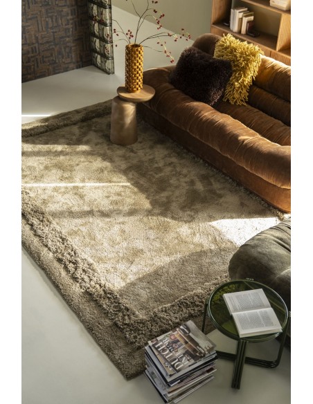 løst tæppe retro moderne polyester