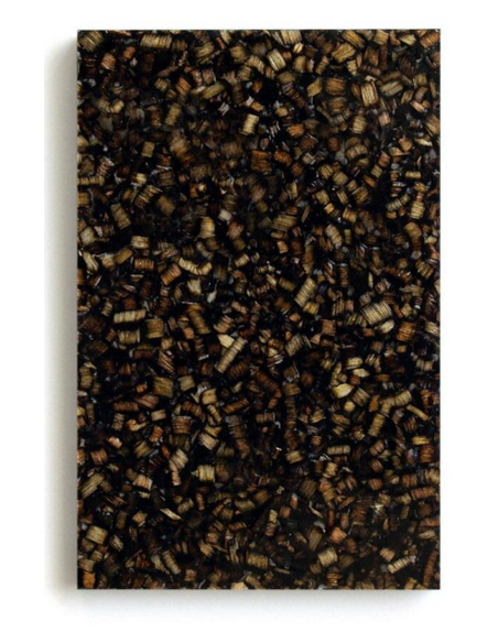 nedfældet rund håndvask træ woodio moderne design badeværelse bordplade