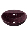Woodio bordmonteret håndvask m/hanehul Ø40 cm i træ - Berry