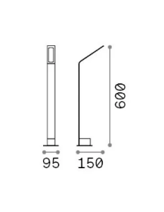 Bedlampe led udendørslamper moderne design stående 2
