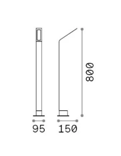 Bedlampe led udendørslamper moderne design stående 2