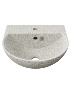 væghængt væg vægmonteret håndvask træ woodio moderne design badeværelse