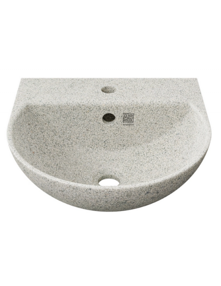 væghængt væg vægmonteret håndvask træ woodio moderne design badeværelse