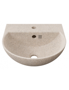 væghængt væg vægmonteret håndvask træ woodio moderne design badeværelse