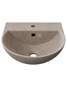 væghængt væg vægmonteret håndvask træ woodio moderne design badeværelse