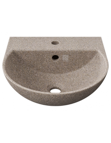 væghængt væg vægmonteret håndvask træ woodio moderne design badeværelse