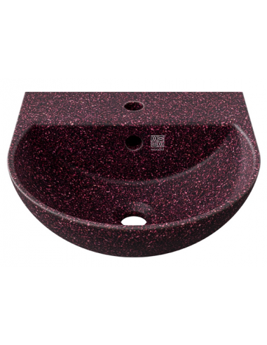 væghængt væg vægmonteret håndvask træ woodio moderne design badeværelse